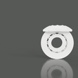 BrakesNCFront.png 1:24 Scale 18x10 Wheel Set for Scale Modeling