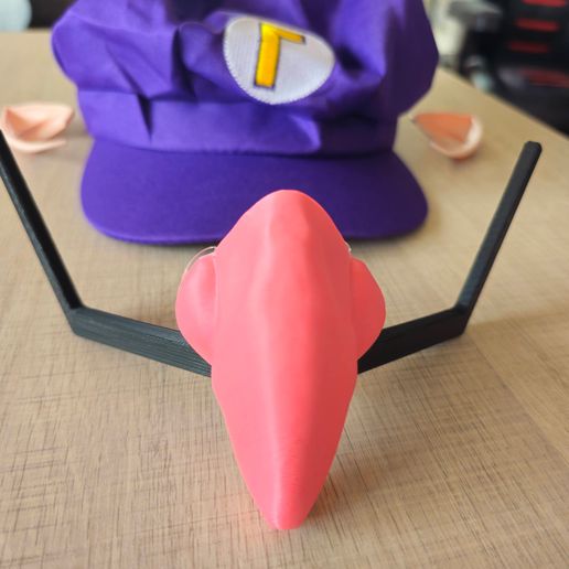 20250222_143535.jpg Waluigi wearable Nose and Mustache