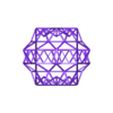 Wireframe Shape Small Ditrigonal Icosidodecahedron.STL Форма проволочного каркаса Малый дитригональный икосидодекаэдр