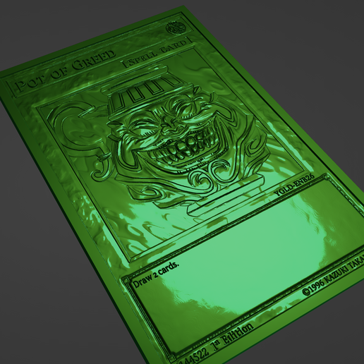 Pot of Greed-Yugioh STL File for Cults