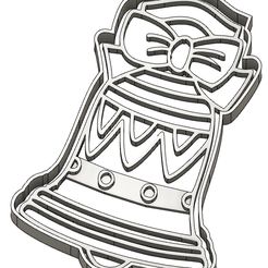 Cloche-2.jpg Fichier STL 2 Moules à Biscuit - Emporte-pièces - Cookie cutter- Coupe Biscuit - Pâques - Chocolat - Gâteau - Cloches - Lapin - Poussin - Oeuf・Design pour impression 3D à télécharger