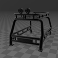 Roll-bar-con-portaequipajes-N06-stl.png 🚙 Large Roof Rack with Rollbar & Simulated Lights - Large Roof Rack with Rollbar & Simulated Lights : 1/64 Scale