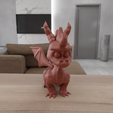HighQuality1.png 3D Cute Dragon Figure Gift for Kids with 3D Print Stl Files & 3D Printed Dragon, 3D Printing, Dragon Decor, 3D Figure Print, Dragon Statue