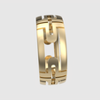 rotating_60.png Bold Geometric Pattern Ring 3D print