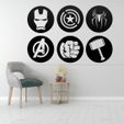 Untitled-Project-12.jpg STL file AVENGERS LOGO 6 wall decor wall art・3D printable model to download
