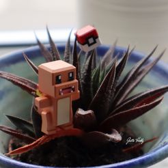 004.jpg Archivo 3D Pokemon Quest - 004 Charmander・Modelo imprimible en 3D para descargar