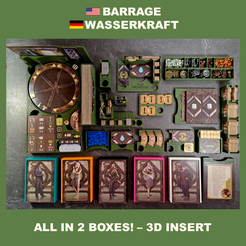 BARv5_1.png WASSERKRAFT / BARRAGE ALL IN INCL. LEEGHWATER PROJECT, 5 PLAYER ERW. + NILE DELTA (NILE AFFAIRS) + THE GEOLOGICAL FACTOR + ALL PROMOS - INSERT