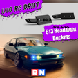 cults-drift-s13-headlight-bucket.png 1/10 SILVIA S13 Cubos de los faros para la deriva RC