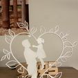 IMG_0464.jpg Father&Daughter heart decoration stand, display stand