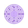 023_-_V_-_Vanadium.stl Customizable Atom Deluxe (every element preconfigured)
