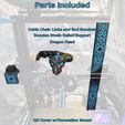 Ender-Dragon-Parts.jpg Ender 3 Pro "Ender Dragon" Cable Chain and Celtic Braid Decorations