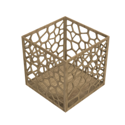 Voronoi-Candle-Light-4SB-001-v1.png Archivo STL gratuito Caja Vorornoi 4S・Design para impresora 3D para descargar