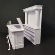 20240507_110631.jpg Miniature Bar and Shelf Cabinet- Miniature Furniture 1/12 scale
