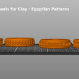 Egyptian-Pattern-Texture-Wheels-5.png Stamp Wheels for Clay - Egyptian Patterns