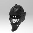 Mask1.56.jpg Goalie Mask Keichain - helmet