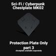 TemplateMK02part3D.jpg PROTECTIVE PLATE - PART 3 OF CHESTPLATEMK02 FACEPLATE