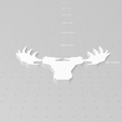 Moose.png Moose Head Outline with Antlers, Moose Silhouette, Projection Symbol