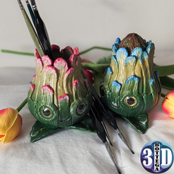 02.png 3D file Magic Forest Seed, print in place, no supports.・3D printing model to download