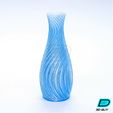 Spiral-Vase_Frozen.jpg Spiral Vase - Twist Curve Vase Modern Decor - Twisty Helical Water-tight Vase - Garden Pot / Flower Holder / Plants Container - Indoor / Outdoor