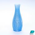 Spiral-Vase_Frozen.jpg Spiral Vase - Twist Curve Vase Modern Decor - Twisty Helical Water-tight Vase - Garden Pot / Flower Holder / Plants Container - Indoor / Outdoor