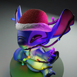 4.png Stitch luces de navidad (Stitch for Christmas tree)