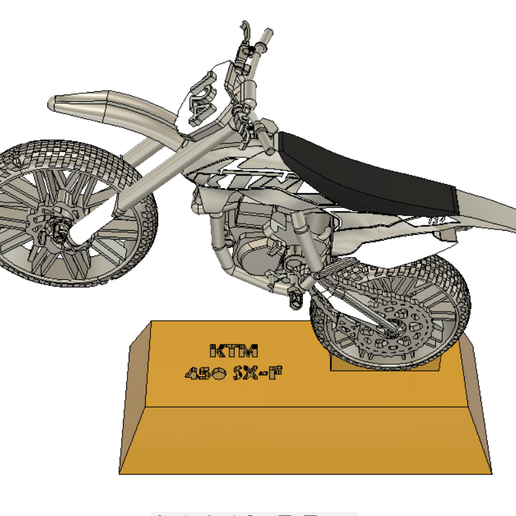 KTM 450 SX-F - 3D model önizlemesi