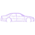 Toyota_chaser jzx100 2000.stl Wall Silhouette: All sets