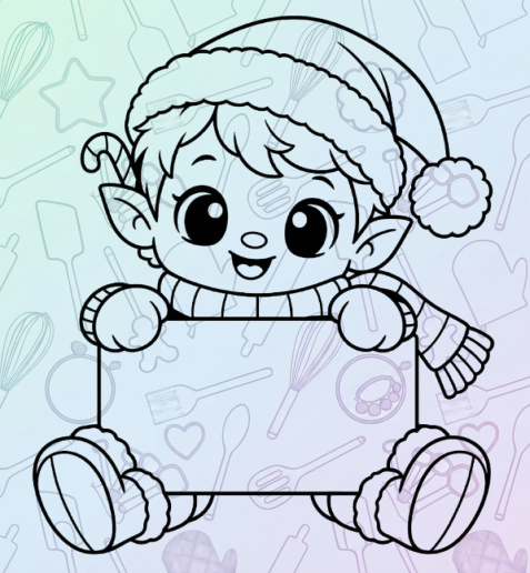 Christmas Elf Plaque Cookie Cutter