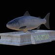 Salmon-statue-5.png Atlantic salmon / salmo salar / losos obecný fish statue detailed texture for 3d printing