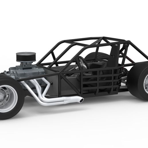 Vintage Asphalt Modified stock car Base V9 (1:25 Scale)