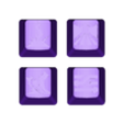 Neon, Round keycap, profile inwards, flat (Mihovec Design).stl Neon Keycaps Valorant (Multiple Designs - Variations) Bundle