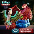 Dan-Sopala-Flexi-Factory-Phoenix-_13.jpg Archivo STL Flexi Print-in-Place Phoenix・Modelo para descargar y imprimir en 3D