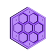 Dice n Roll - Hexagonal Dice Case Lid - Druid.stl Hex Dice Case - Flat