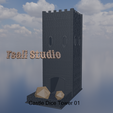 Castle-Dice-Tower-01-all-Render-01a.png Castle Dice Tower, Ready to Print, Pre Supported, DIGITAL DOWNLOAD