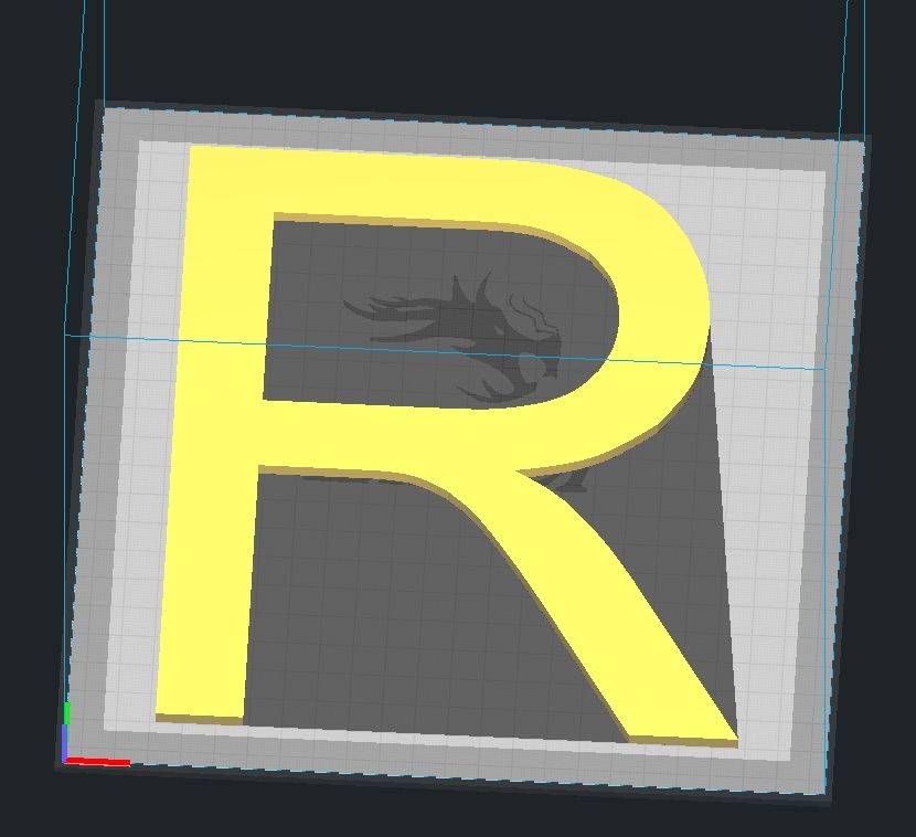 Download STL file LETTER R 20 CM • 3D printing template • Cults