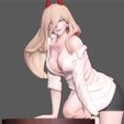 7.jpg POWER SITTING CHAINSAWMAN ANIME GIRL CHARACTER 3D PRINT