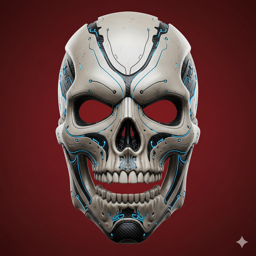 fox mask STL, villain mask STL, cosplay mask STL, cyberpunk mask STL, evil clown mask STL, scary mask STL, front face mask STL, post apocalyptic mask STL, ornate mask STL, party mask STL, armored mask STL, FDM friendly mask STL, vampire mask STL, decorati