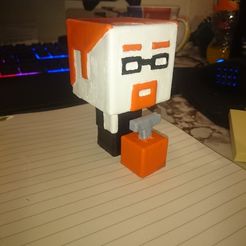 DSC_2243.JPG Free 3D file Adam Savage Figure Mythbusters (From old tested.com logo)・Design to download and 3D print