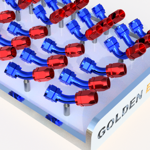 SHORT......SWIVEL HOSE END FITTING 90º nd 45º 1,5mm Diam - 1/24 25 scale - TOP STUDIO REFERENCE