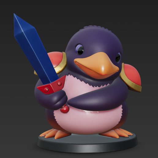Penguin knight Yu-Gi-Oh STL File for 3D printingCults