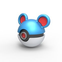 1.jpg Fichier 3D Pokeball Marill・Modèle pour imprimante 3D à télécharger, CosplayItemsRock