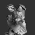 10.jpg Minnie mouse con flor. STL 3d imprimible montar y sólido.