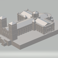 Iglecia-renacentista.png STL file Romanesque Church Santiago de Compostela, Spain・3D print design to download