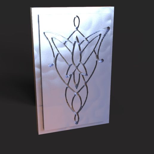 Arwen Evening Star 3D logo necklace 3D model