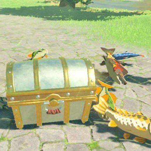 STL file Zelda Treasure chest+Cartridge storage・3D print object to