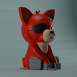 render_side2.png Foxy from FNAF: 3D Printing Project for a Unique Piggy Bank!