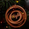 Migle.jpg Christmas tree toy - Personalized name - 3D gyroscope