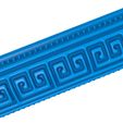 86565656.jpg Greek pattern clay roller stl / pottery roller stl / Aztec pattern clay rolling pin /ethnic pattern  cutter printer