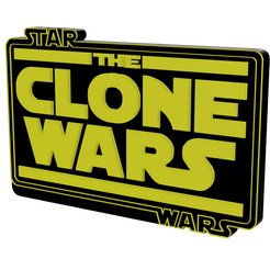 2.png Fichier STL LOGO/SIGN MULTICOLORE 3D - Star Wars : the Clone Wars・Design pour imprimante 3D à télécharger, Wabushi