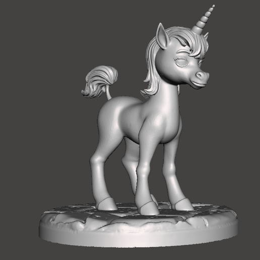 Figure inspired by the Dungeons and Dragons series (dungeons and dragons) Uni the unicorn - 3D model önizlemesi